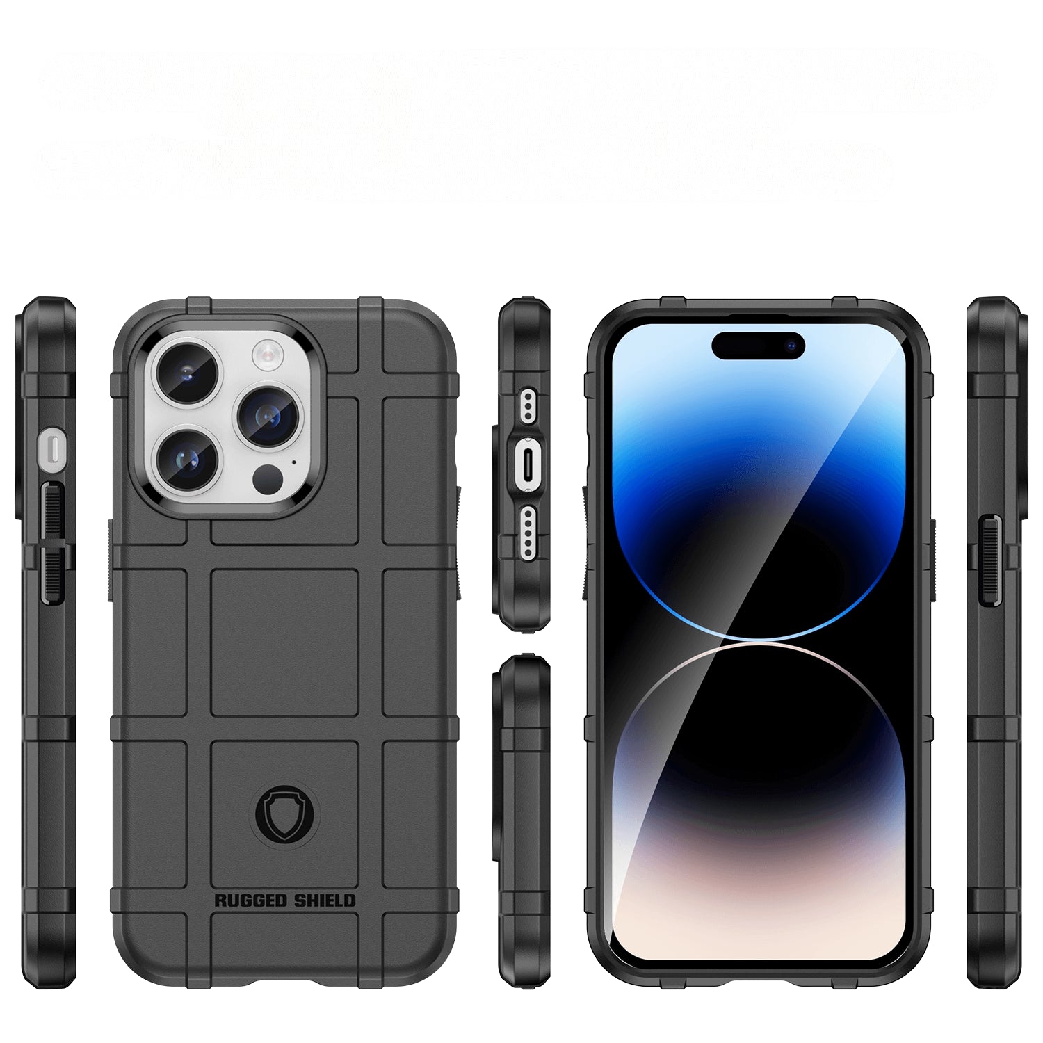 iPhone 15 Pro Max - Backcase Shield schwarz