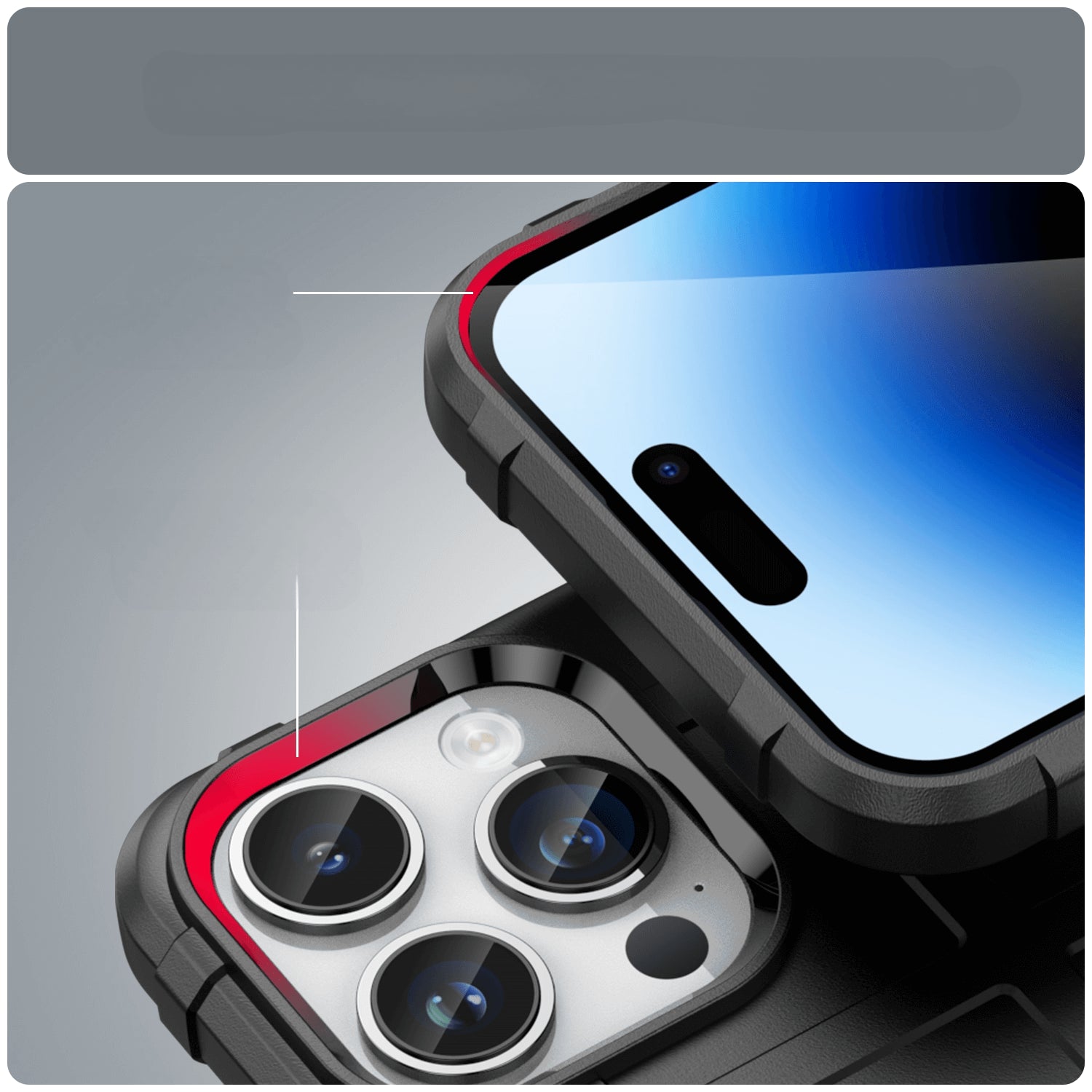 iPhone 15 Pro Max - Backcase Shield schwarz