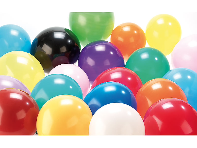 100 bunte Luftballons Mega Pack 30cm bunt gemischt