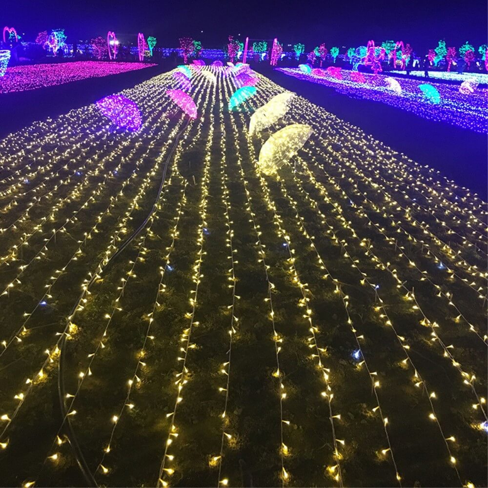 100m Lichterkette mit 1000 LEDs warmweiss