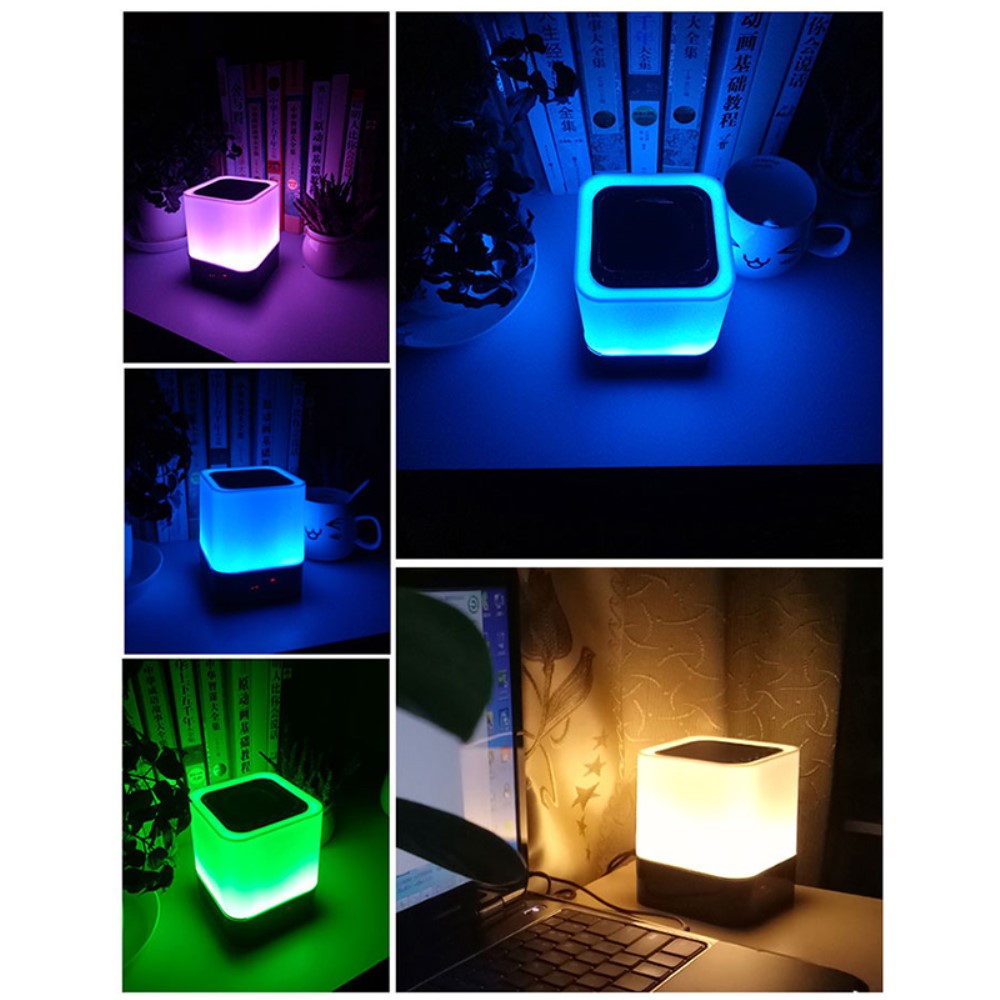 Bluetooth Speaker mit Wecker und LED-Licht