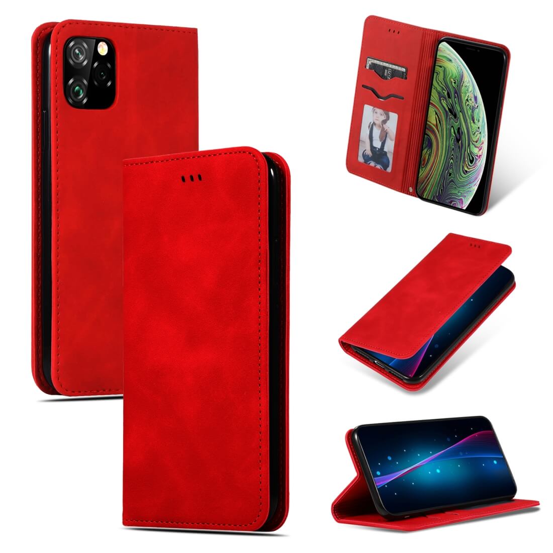 iPhone 11 Pro Max - Business Flip Case rot