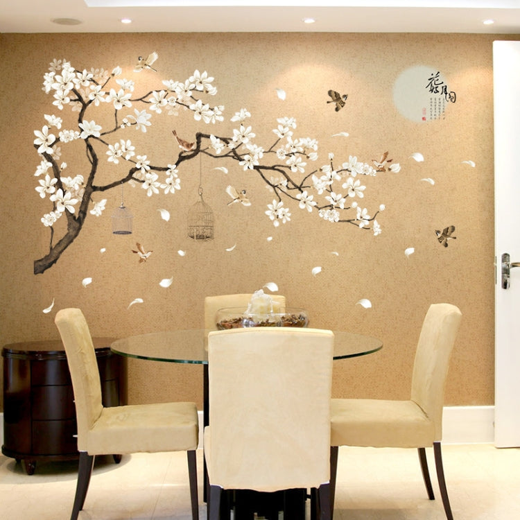 Wand Sticker Wanddekoration Aufkleber Weisse Blüten