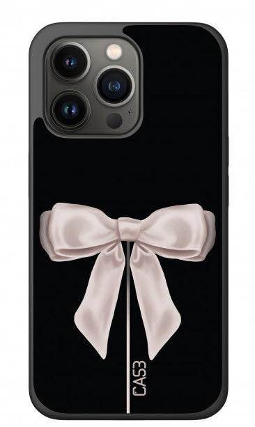 iPhone 13 Pro Max - CA53 Cover Satin White Ribbon